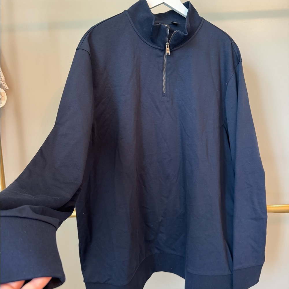 Hugo Boss Blue Zip Up Sweater XXXL